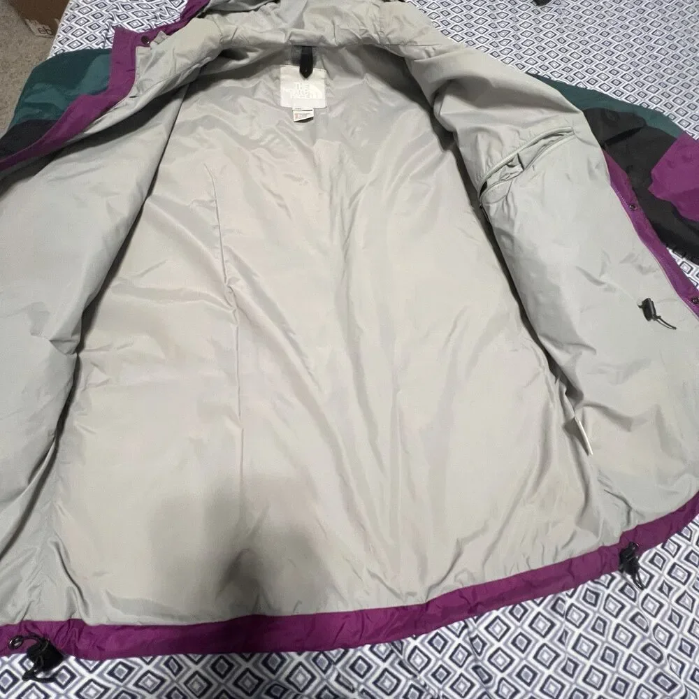 Vintage The North Face Mountain Light Gore-Tex Jacket Purple Teal Made in USA L